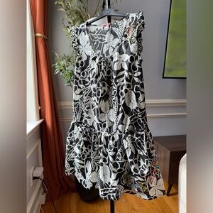 Y2K Max Rave Hollywood Embroidered Floral Dress